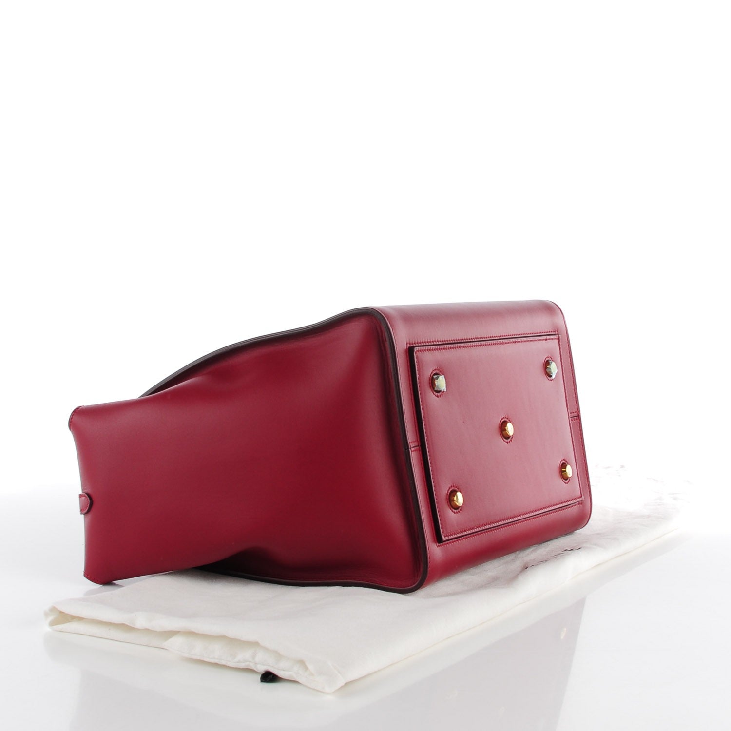 Celine Smooth Calfskin Small Tie Knot Tote Red 4 of 8