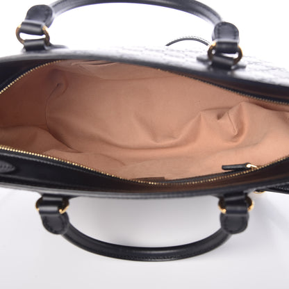 Gucci Guccissima Small Zippered Bucket Tote Black 5 of 8