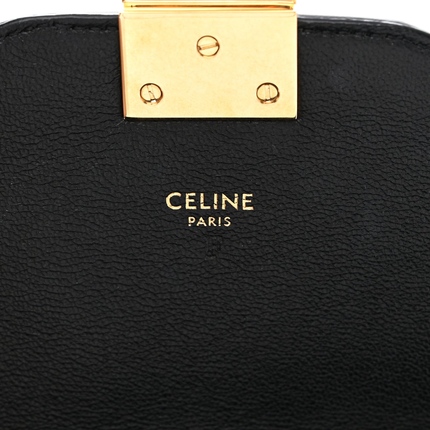 Shiny Calfskin Medium C Bag Black