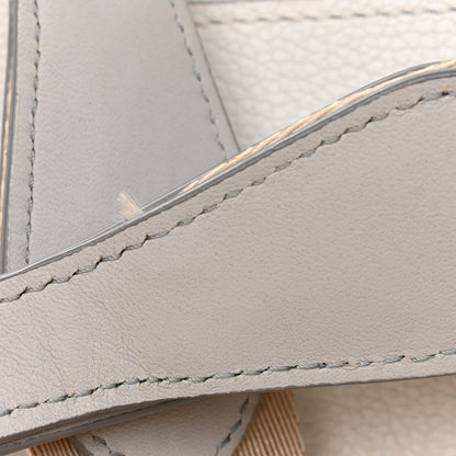 MCM Grained Calfskin Medium Milla Convertible Backpack White Flake 12 of 14