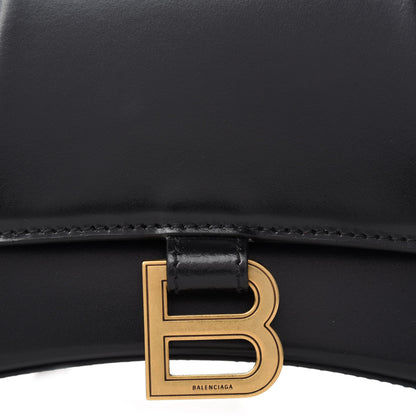 Balenciaga Shiny Box Calfskin Small Hourglass Top Handle Bag Black 10 of 10