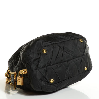 Prada Tessuto Nylon Chevron Catena Bag Nero Black 4 of 10