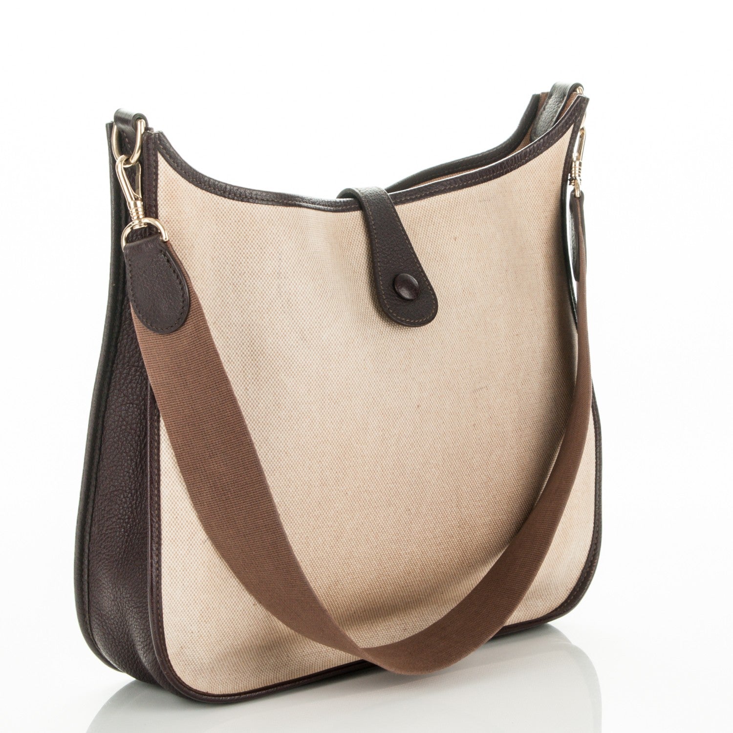 Hermes Toile Natural Barenia Evelyne GM Ebene 3 of 7