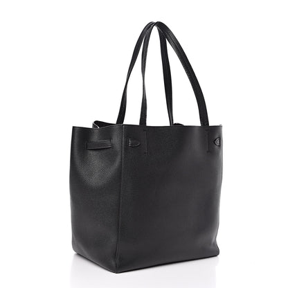 Celine Soft Grained Calfskin Small Belt Cabas Phantom Black 3 of 9