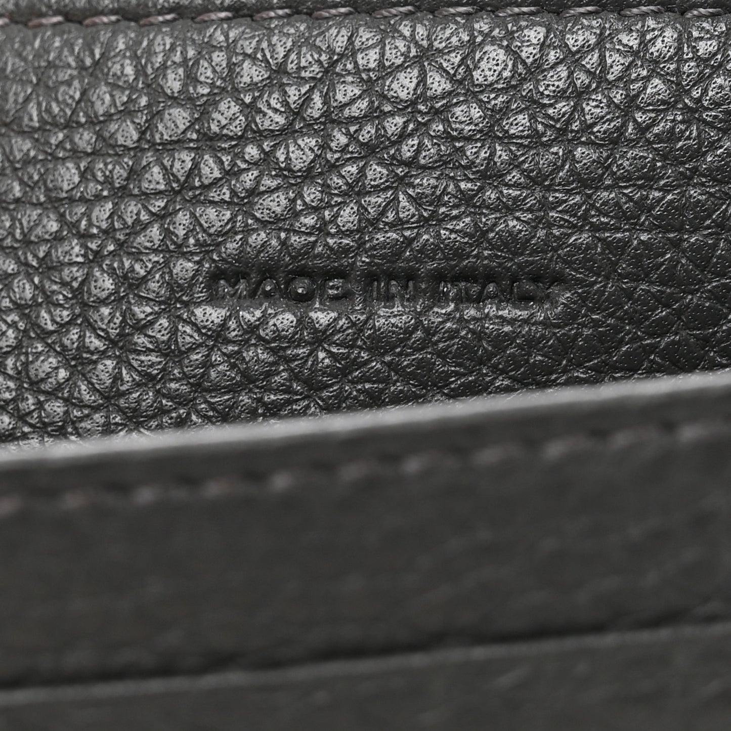 Cuoio Romano Selleria Mini Peekaboo Clutch Wallet Black