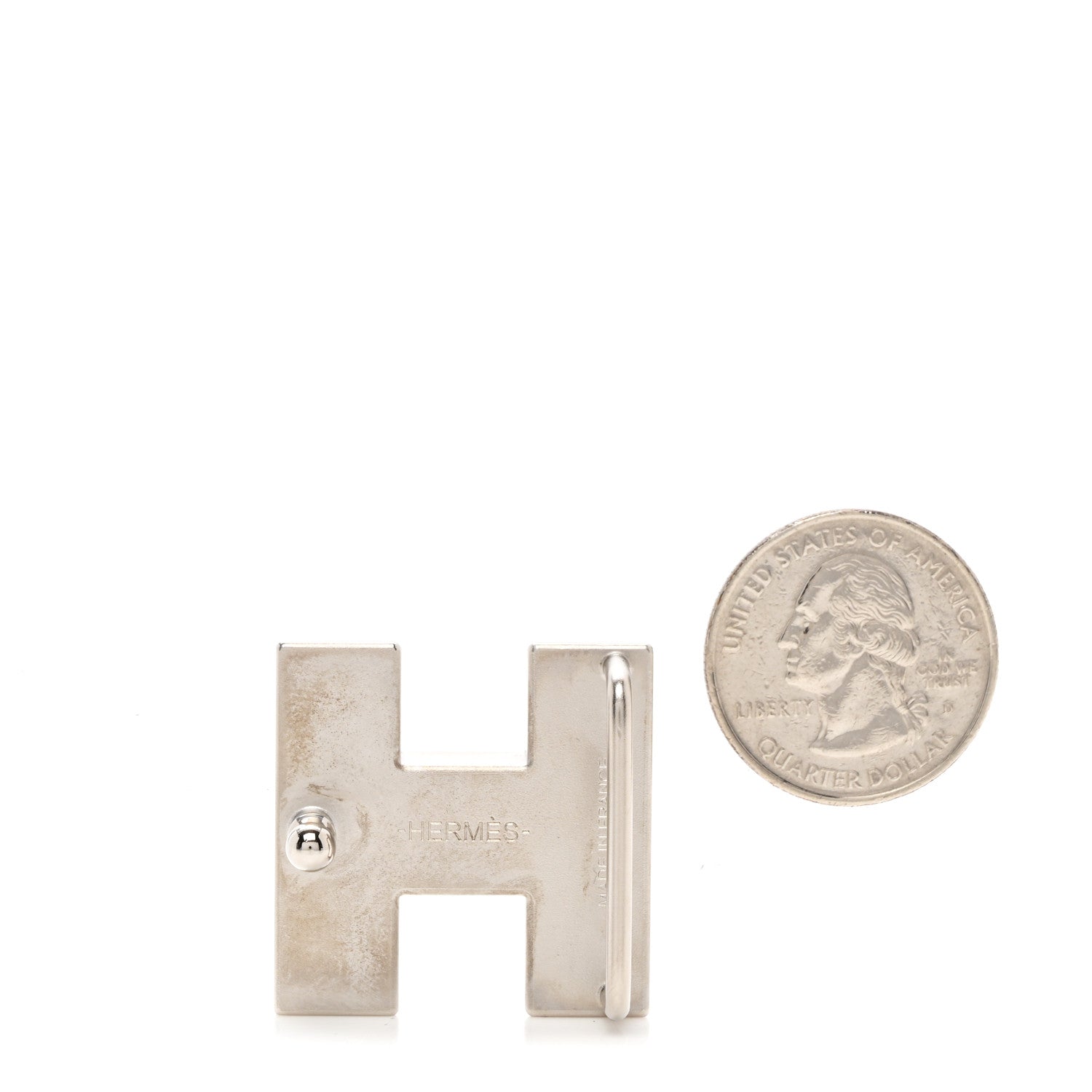 Hermes Palladium 24mm Medor Belt Buckle 2 of 3