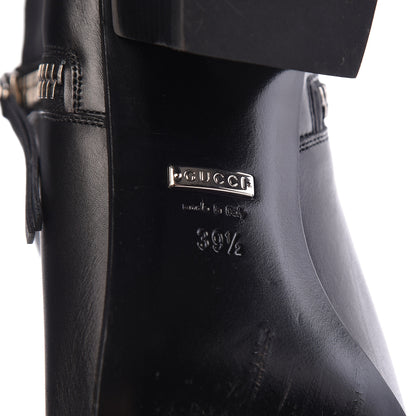 Gucci Kid Ankle Booties 39.5 Black 10 of 15