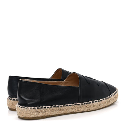 Chanel Lambskin CC Espadrilles 40 Black 5 of 11