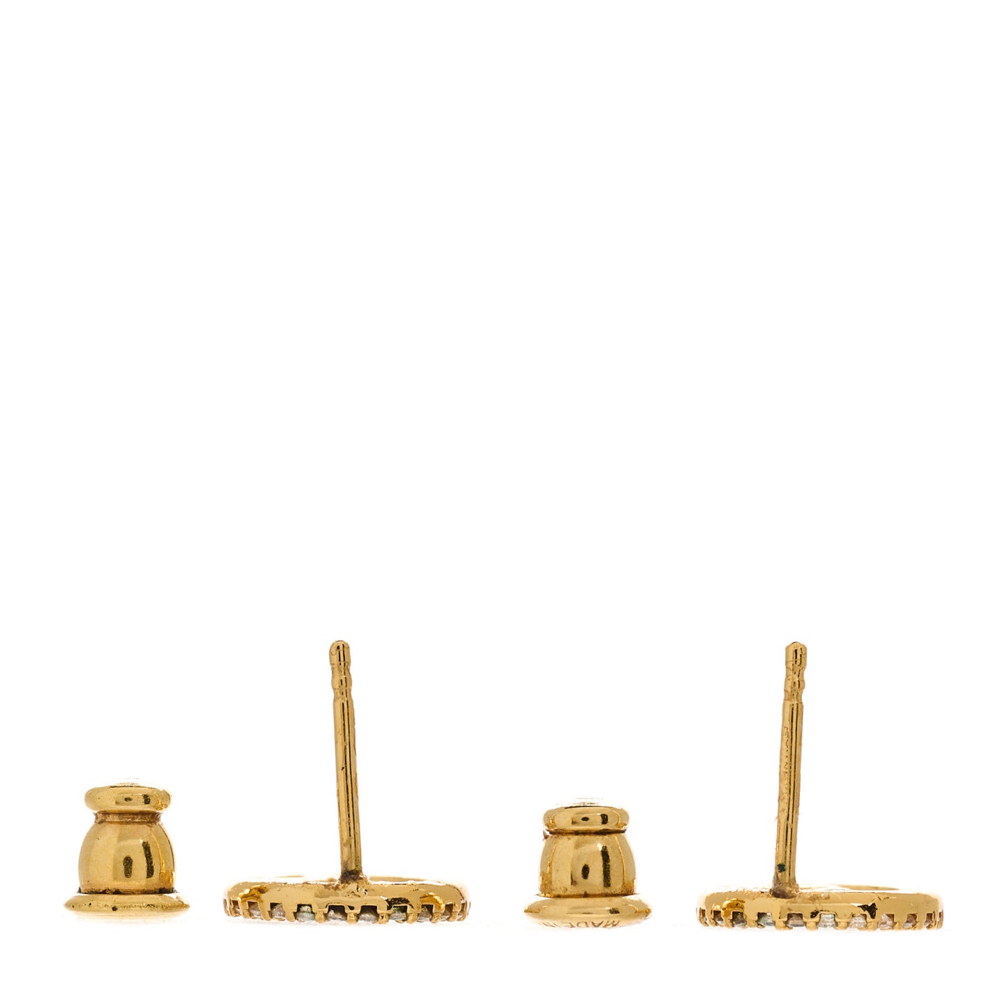Metal Crystal F is Fendi Earrings Gold