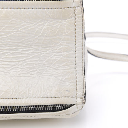 Givenchy Crinkled Patent Deerskin Mini Pandora White 12 of 17