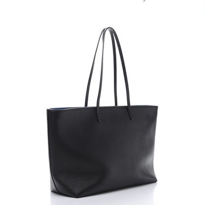 Fendi Vitello Elite Cuoio Monster Buggies Medium Roll Tote Black Multicolor Blue Cobalto 3 of 10