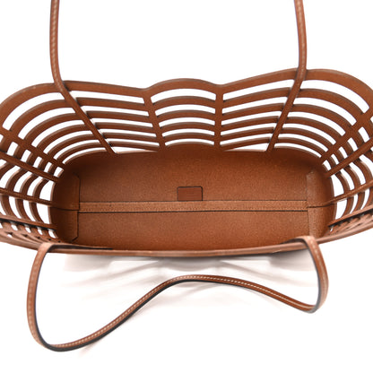 Chloe Calfskin Small Kayan Basket Tote Bag Caramel 6 of 12