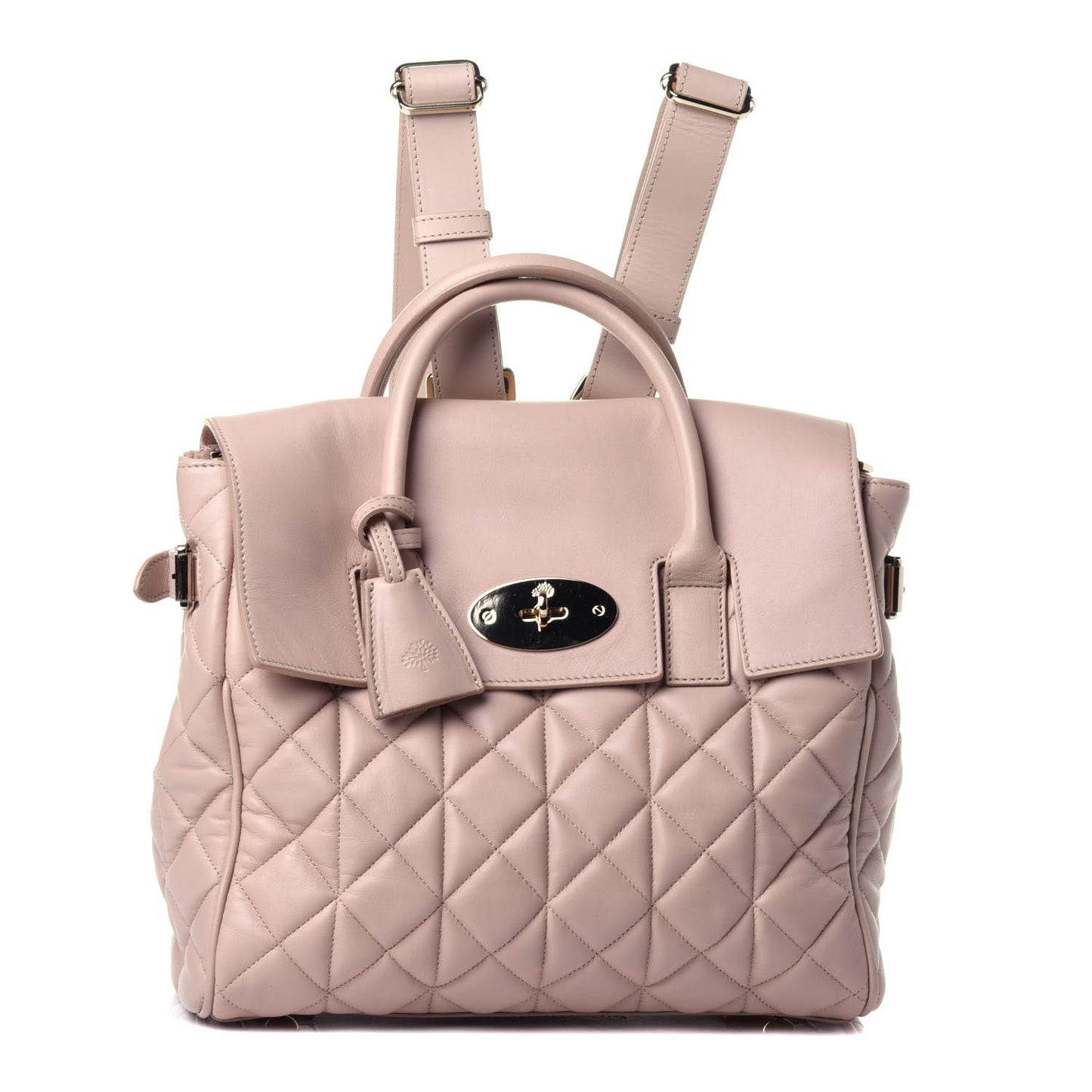Nappa Quilted Cara Delevingne Convertible Bag Oatmeal