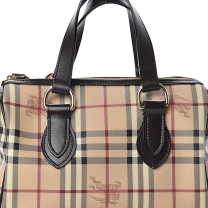 Burberry Haymarket Check Small Chester Bowling Bag Chocolate 6 of 8
