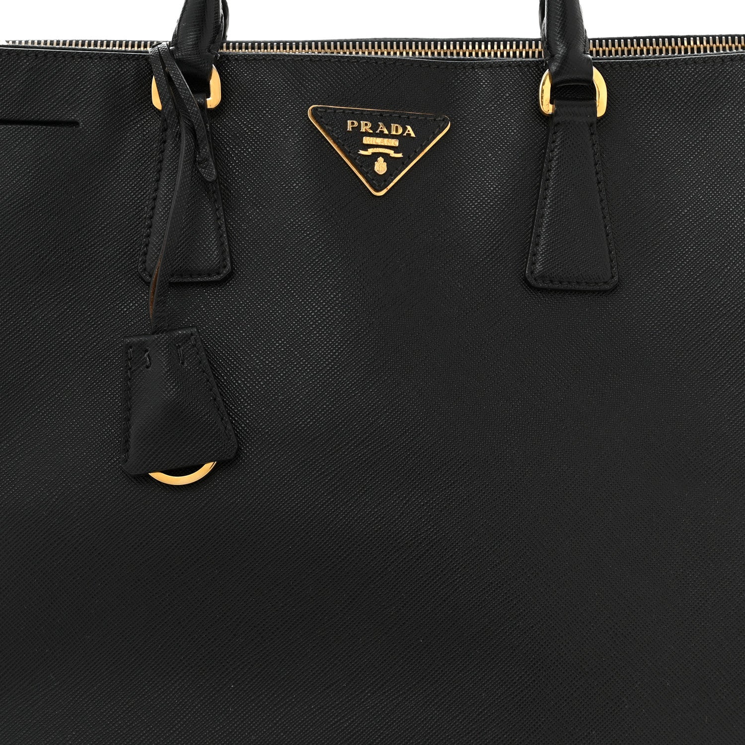 Prada Saffiano Large Galleria Double Zip Tote Black 8 of 16