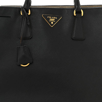 Prada Saffiano Large Galleria Double Zip Tote Black 8 of 16