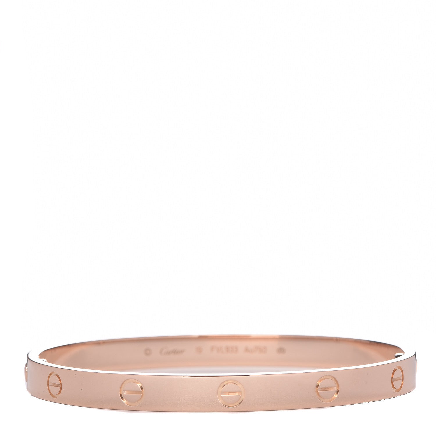 Cartier 18K Pink Gold LOVE Bracelet 19 3 of 5