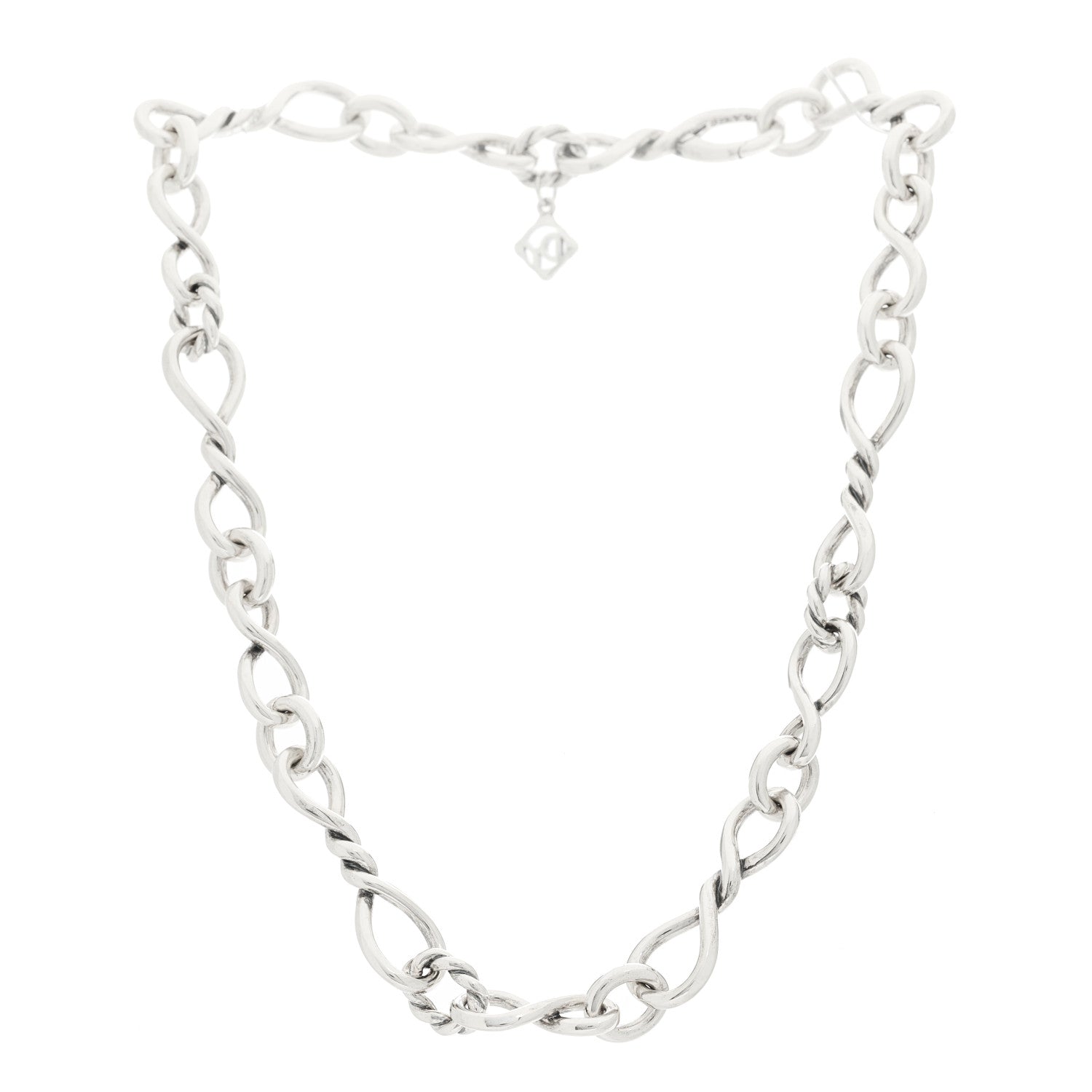 David Yurman Sterling Silver Continuance Chain Necklace 3 of 5