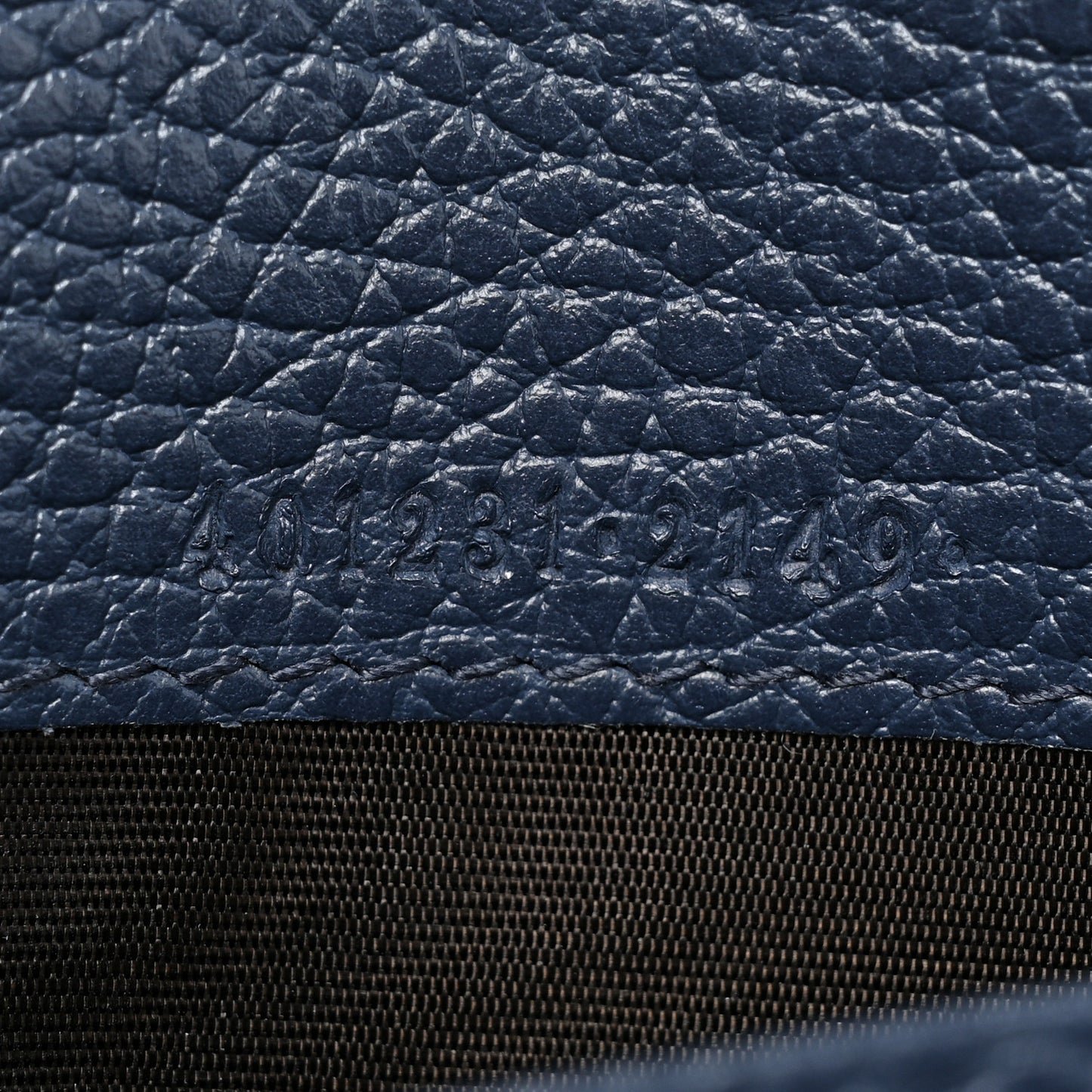 Dollar Calfskin Crystal Mini Dionysus Chain Wallet Blue Agata Black Diamond