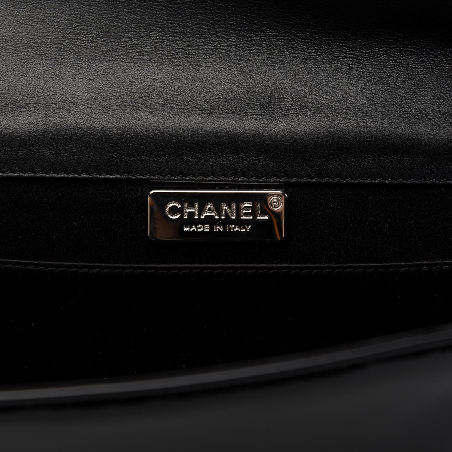 Chanel Patent Quilted Boy Flap Clutch Black 8 of 10