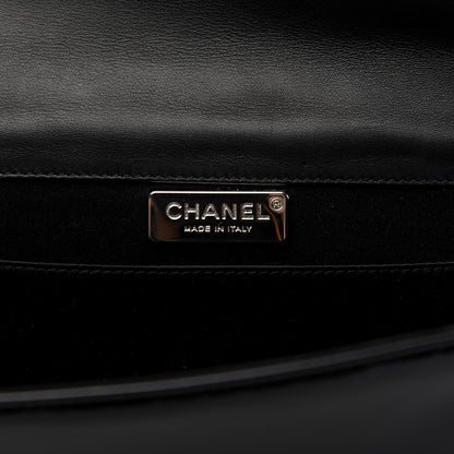 Chanel Patent Quilted Boy Flap Clutch Black 8 of 10