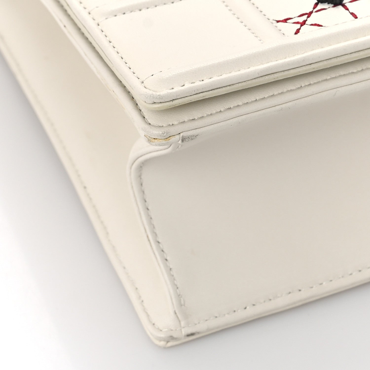 Christian Dior Embroidered Large Diorama Flap Bag Off White 7 of 8