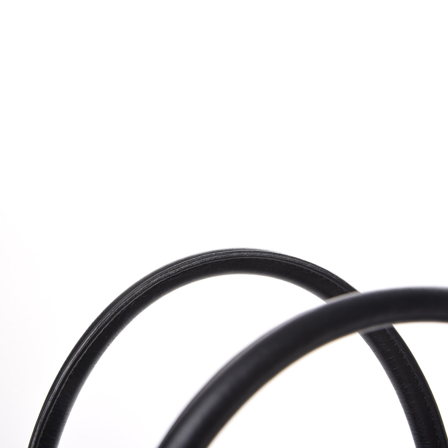 Calfskin Cerf Executive Shopper Tote Black