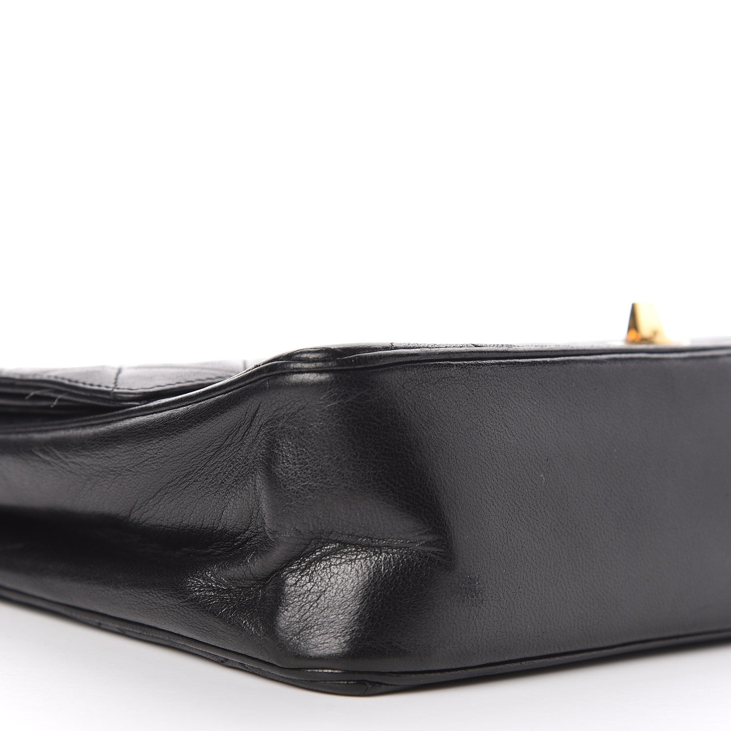 Chanel Lambskin Quilted Medium Double Flap Black 16 of 19