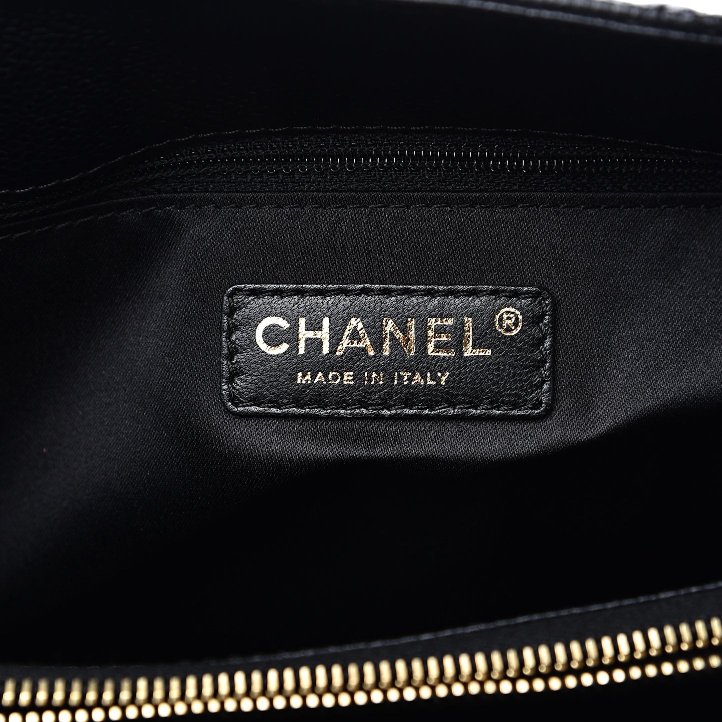 Caviar Quilted Grand Shopping Tote GST Black
