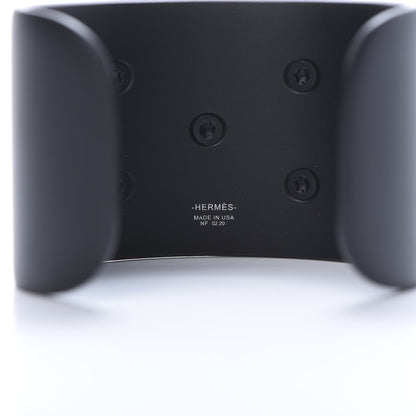 Hermes Aluminium Sunset Collier De Chien CDC Bracelet T2 Noir Intense 4 of 5
