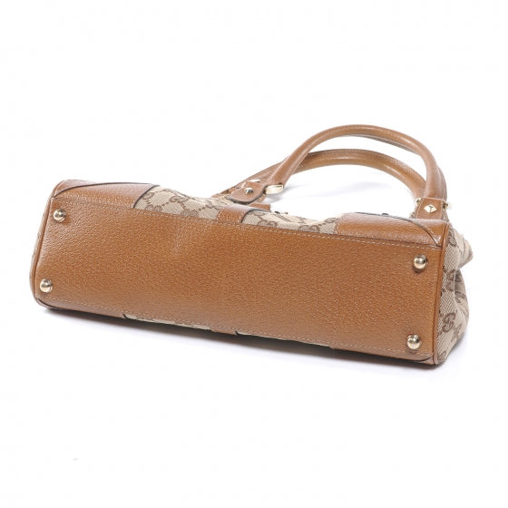 Monogram GG Bardot Tote Brown