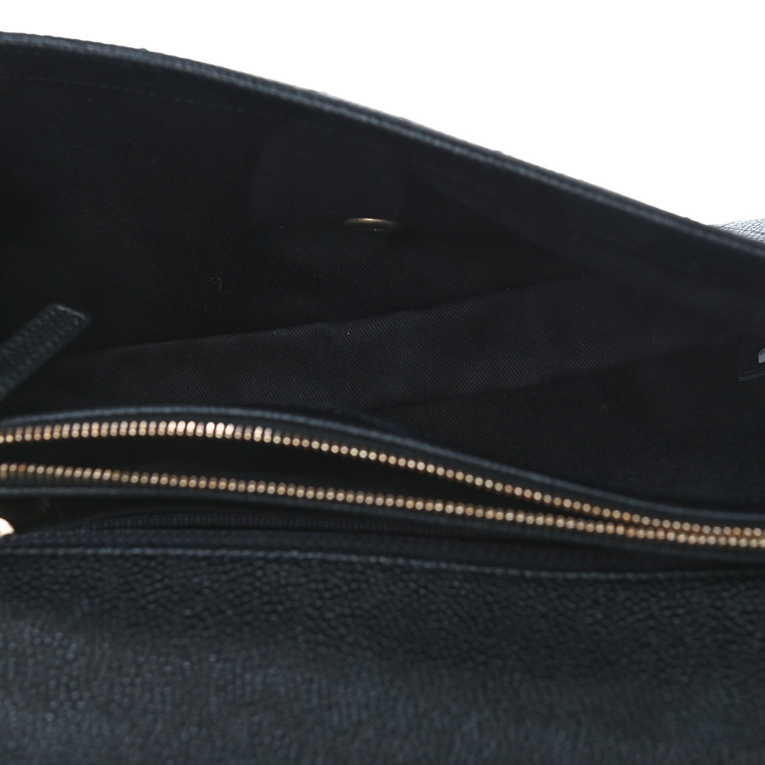 Chanel Grained Calfskin Stitched Flap Black 5 of 9