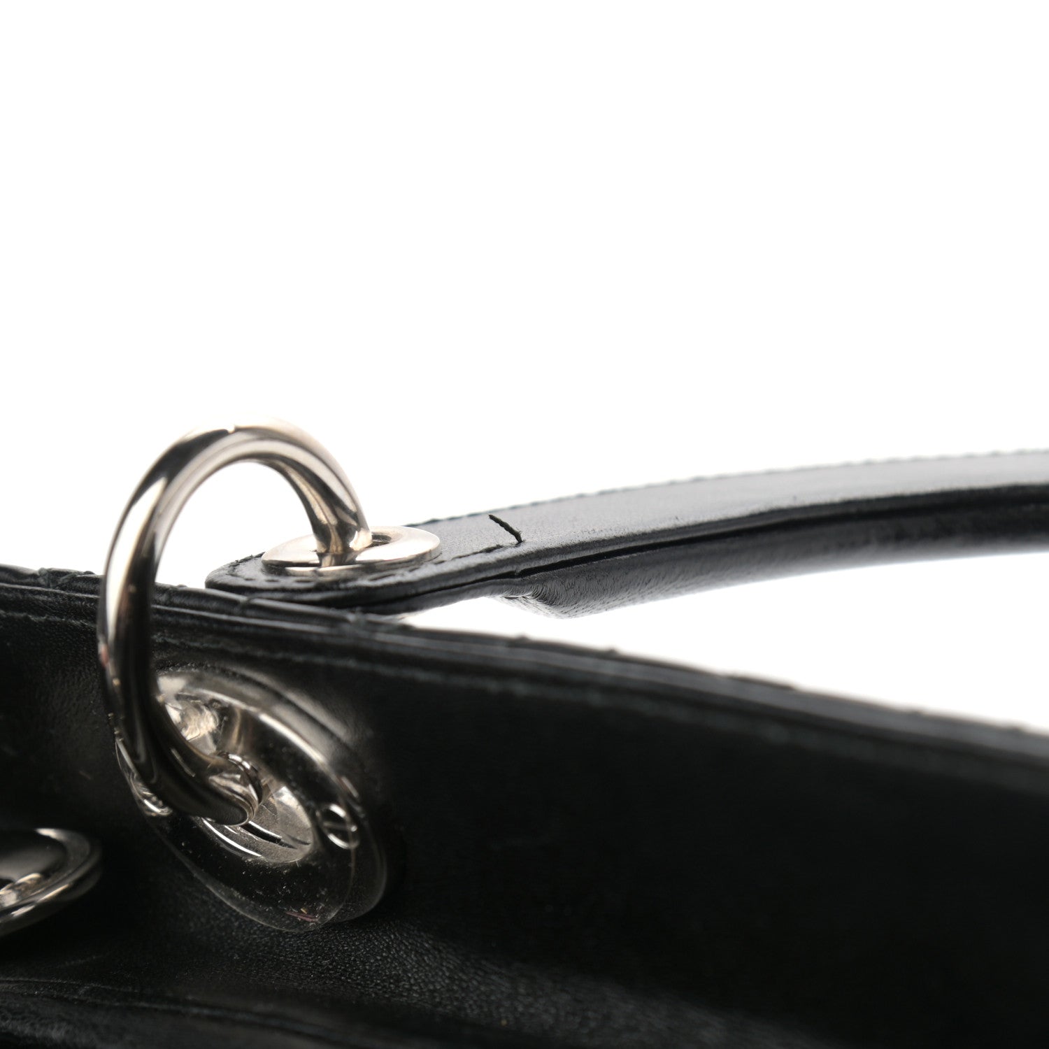 Christian Dior Lambskin Cannage Medium Lady Dior Black 11 of 11