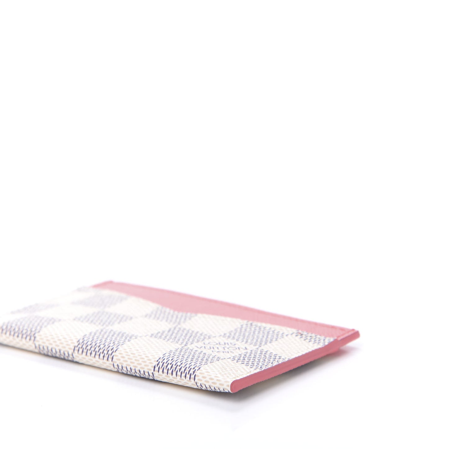 Damier Azur Daily Card Holder Rose Papaye