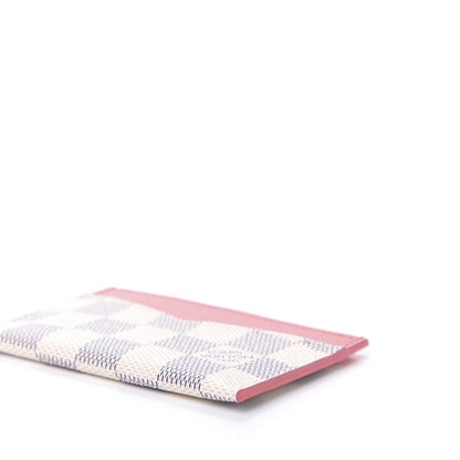Louis Vuitton Damier Azur Daily Card Holder Rose Papaye 10 of 10