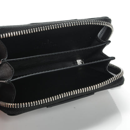 Gucci GG Supreme Monogram Zip Around Card Case Black 5 of 6