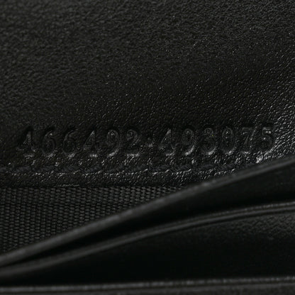 Gucci Calfskin Matelasse GG Marmont Card Case Wallet Black 7 of 8