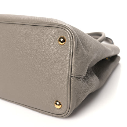 Prada Vitello Phenix Shoulder Bag Argilla 9 of 9