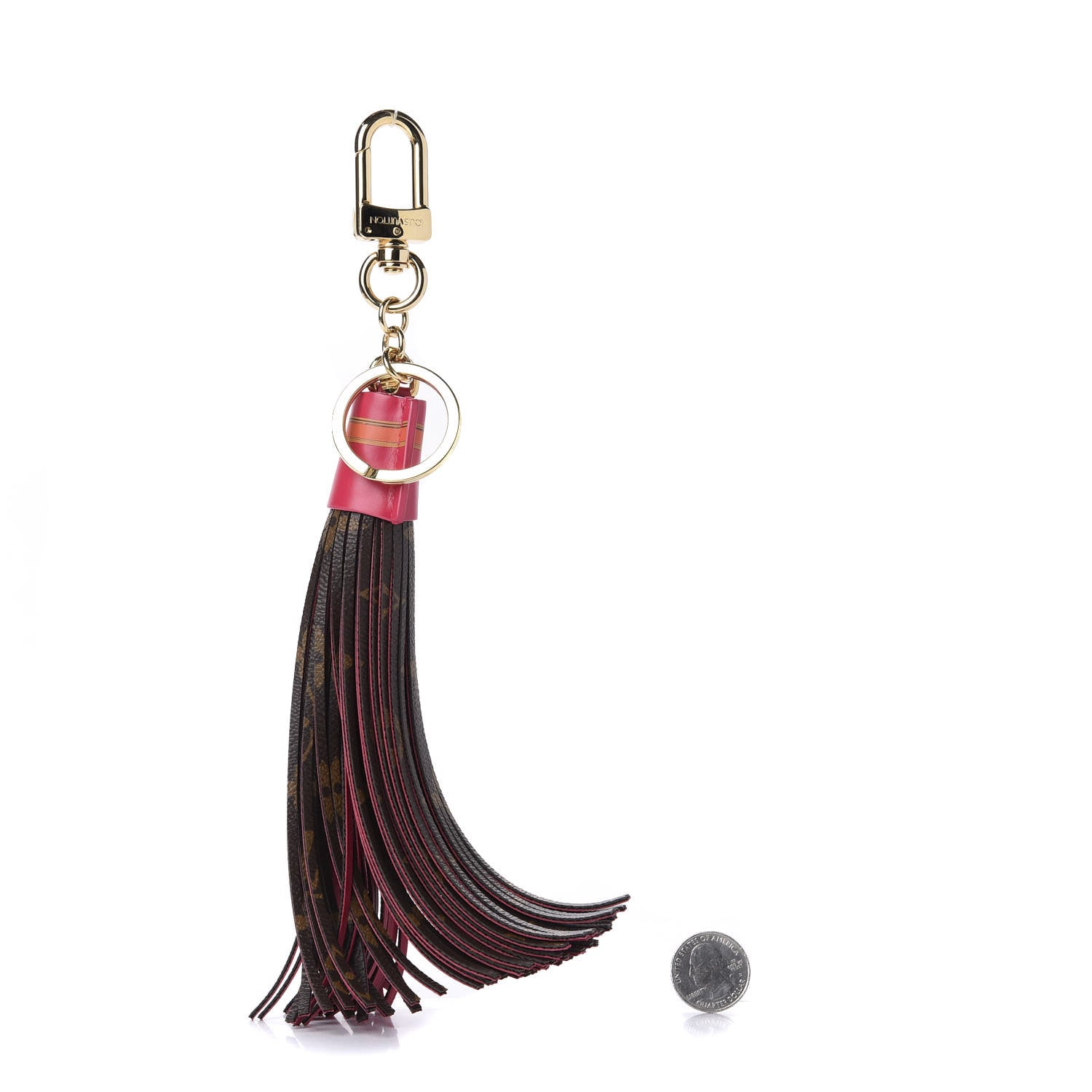 Louis Vuitton Monogram Summer Trunk Tassel Bag Charm Key Holder 2 of 5