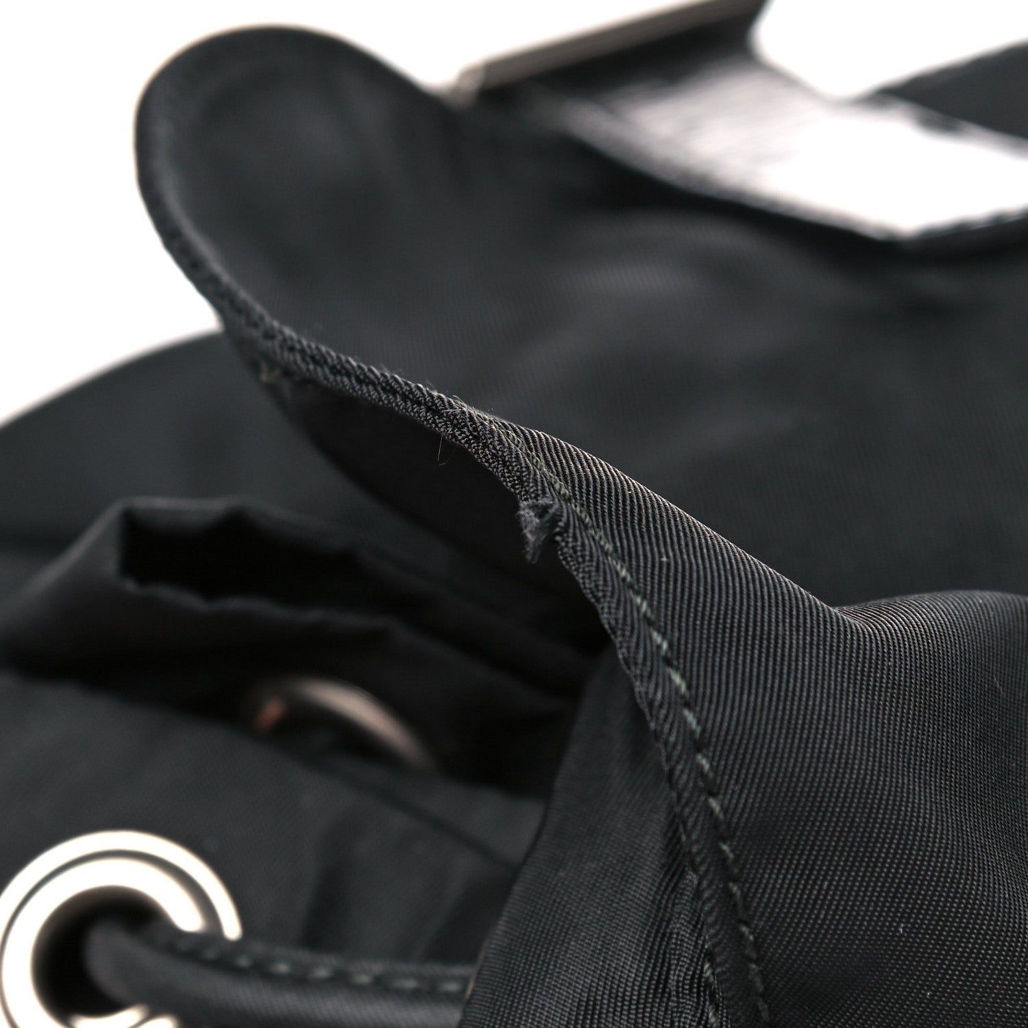 Prada Nylon Vela Medium Cinch Backpack Black 13 of 15