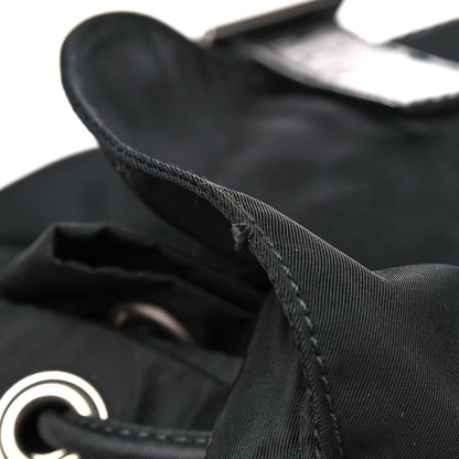 Prada Nylon Vela Medium Cinch Backpack Black 13 of 15