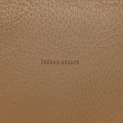 Gucci GG Supreme Monogram Textured Dollar Calfskin Small Ophidia Shoulder Tote Bag Beige Mystic White Oatmeal 7 of 10