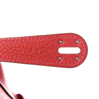 Hermes Taurillon Clemence Lindy 30 Rouge Casaque 9 of 14