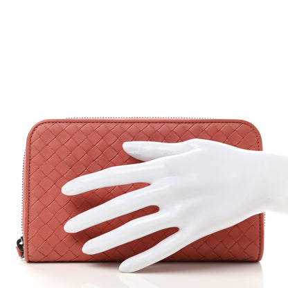 Bottega Veneta Nappa Intrecciato Zip Around Wallet Pompei 2 of 7