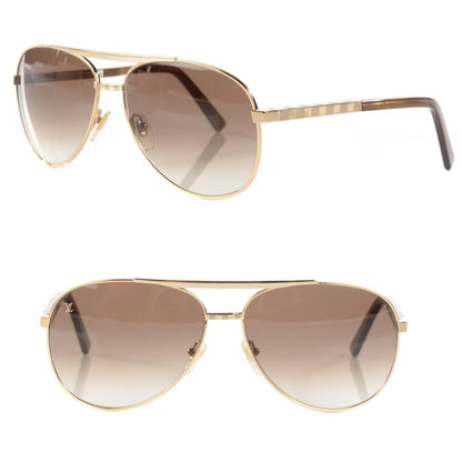 Louis Vuitton Attitude Pilote Sunglasses Z0339U Gold 1 of 5