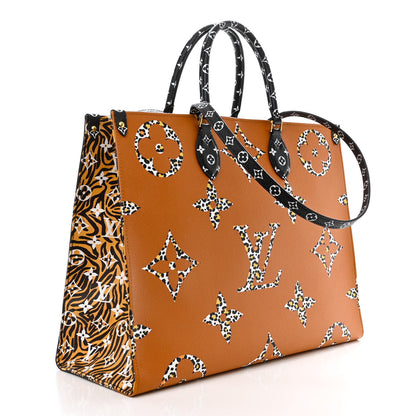 Louis Vuitton Monogram Giant Jungle Onthego GM Black 3 of 10