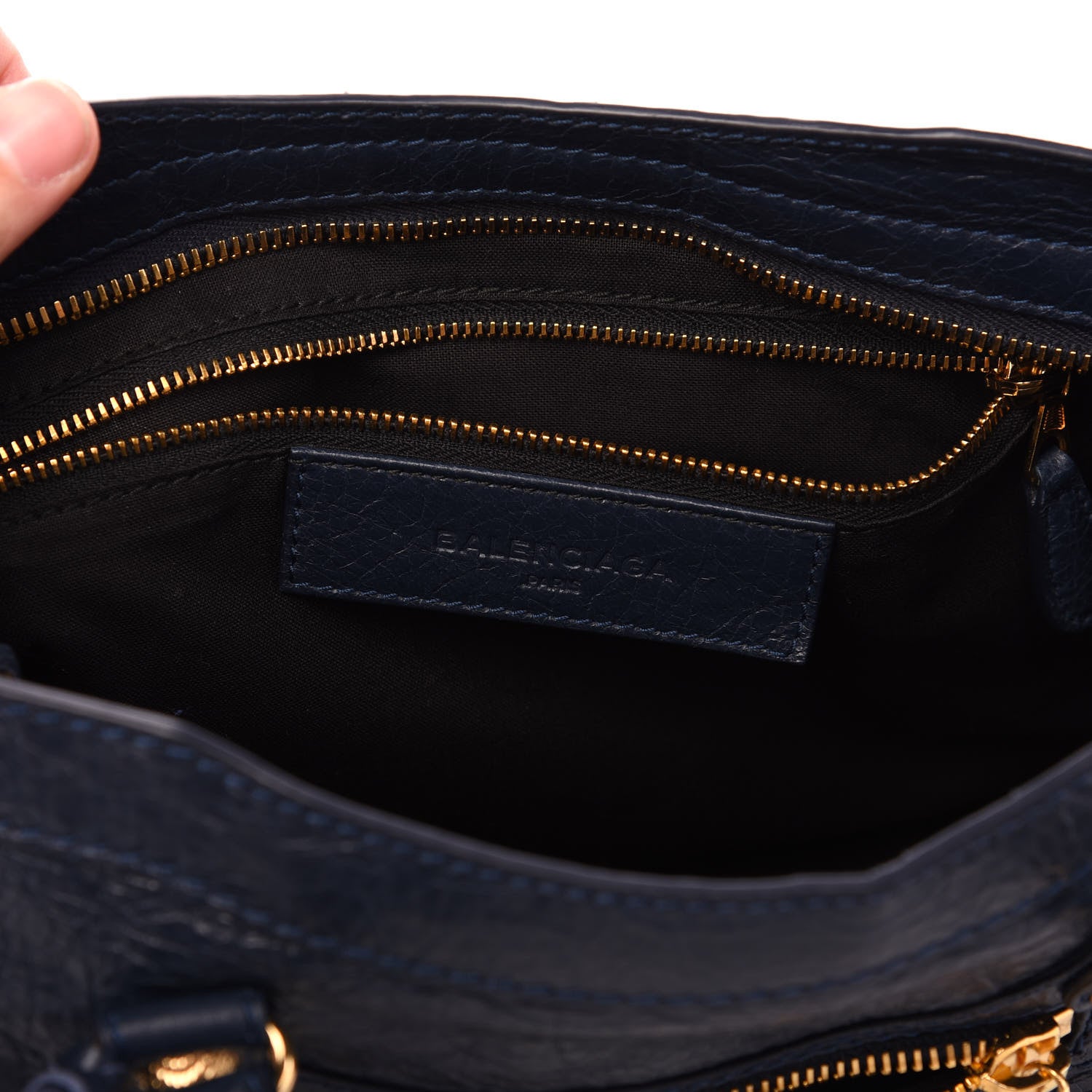 Balenciaga Agneau Giant 12 Gold Hardware S City Bleu Obscur 5 of 8