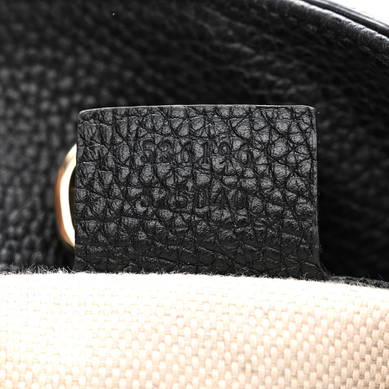 Gucci Pebbled Calfskin Medium Soho Chain Shoulder Bag Black 7 of 11
