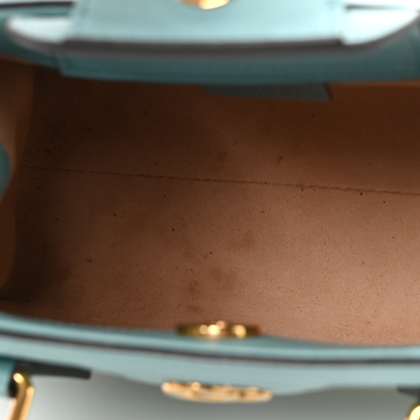 Wonka Grain Calfskin Mini Diana Tote Bag Dusty Azure Orange Fluo