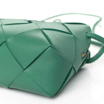 Bottega Veneta Lambskin Maxi Intreccio Small Cassette Camera Bag Mermaid 8 of 8